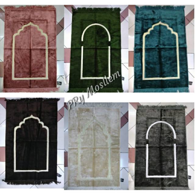 Sajadah Polos Bludru premium