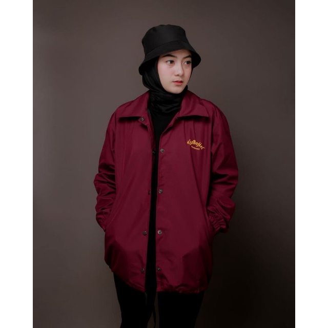 Jaket coach sablon windbreaker pria wanita terbaru the bojiel polos distro original