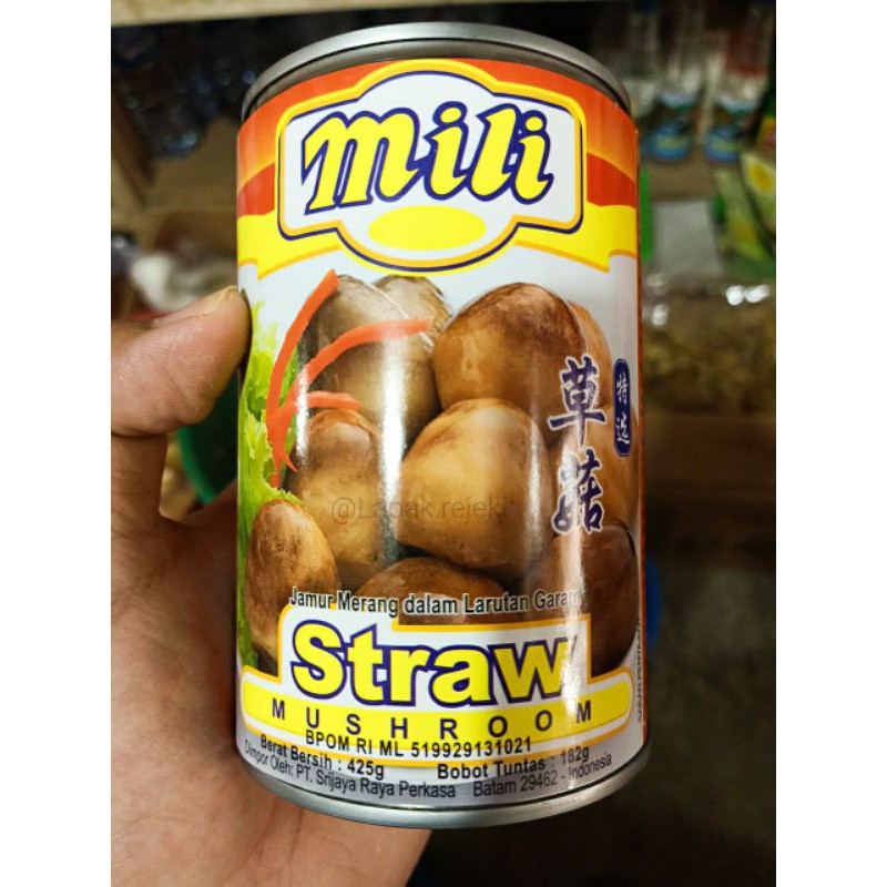

Mili Straw Mushroom / Mili Brands / Cao Gu 草菇 425gram