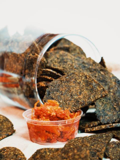 

Dendeng Krispi Vegetarian Kemasan 100gr