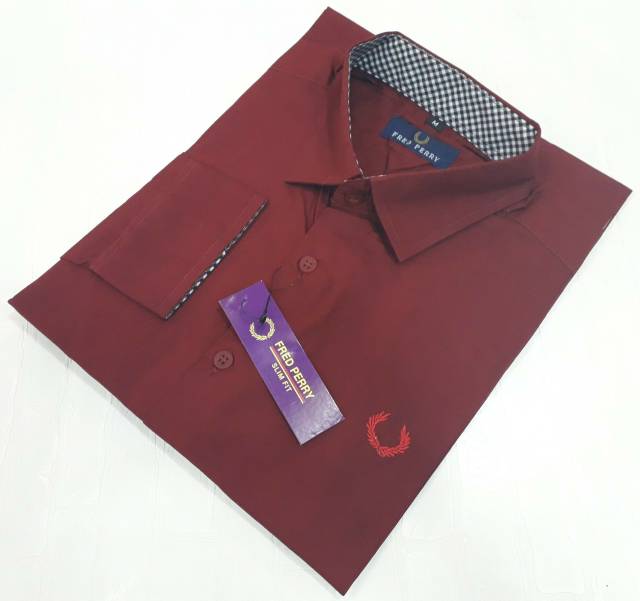 Kemeja Polos Panjang Freed Perry Original /Kemeja Panjang Pria Polos / Kemeja Kantor