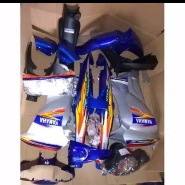 Body alus kasar jupiter z lama biru silver 2004/2005