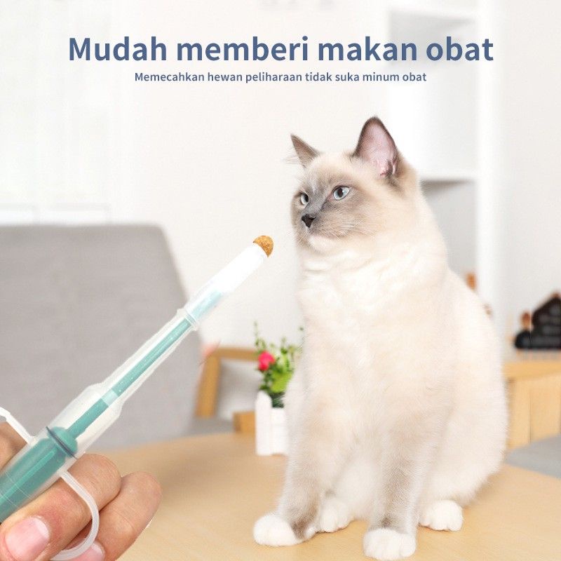 Pelontar Obat Kucing | Alat Bantu Minum Obat Hewan | Feeding Kit