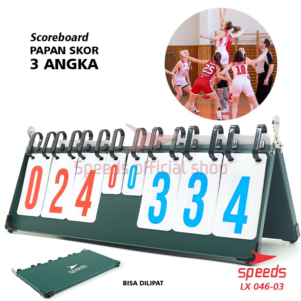 SPEEDS Score Board / Papan Skor 8 digit untuk Futsal Sepak Bola berkualitas 046-3