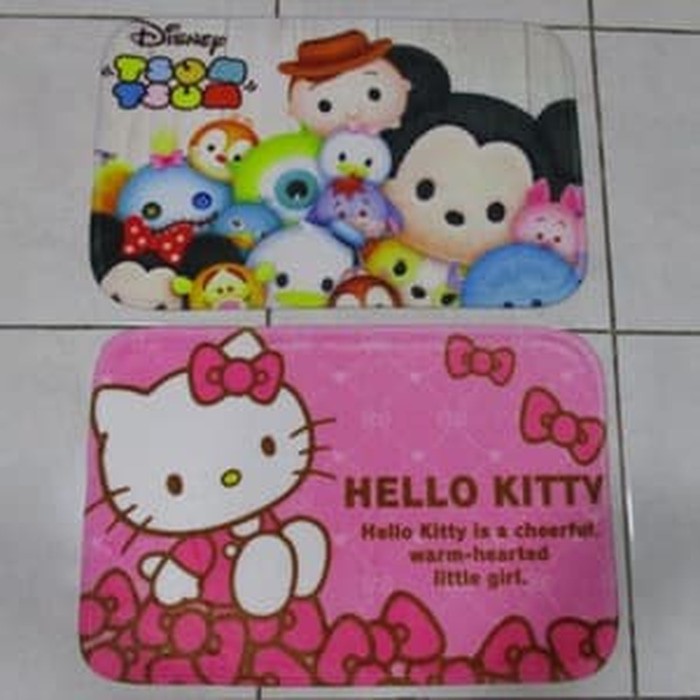 Keset Karakter Kartun Anti Slip/Keset Microfiber/Keset Karet Bulu OK***