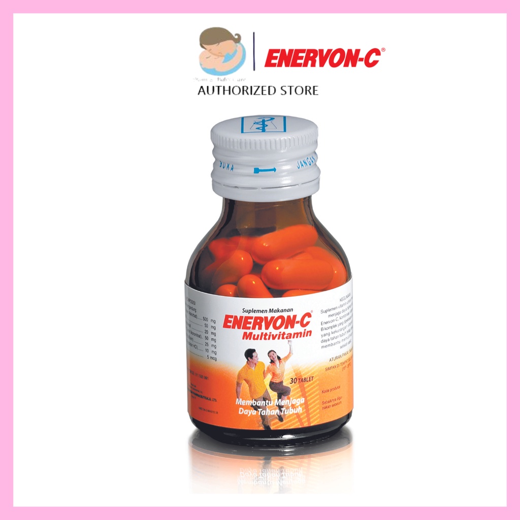 Enervon C Caplet 30's / Multivitamin / Tablet / Vitamin C / Suplemen / Daya Tahan Tubuh