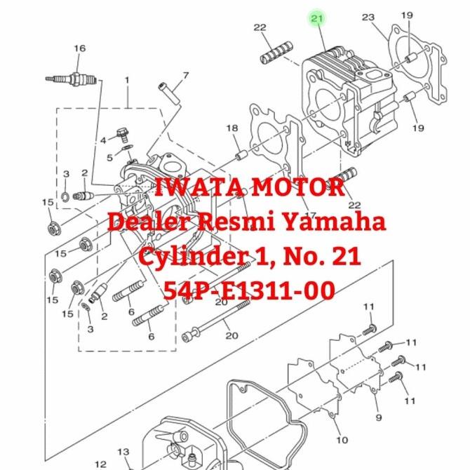 Cylinder / Blok Mesin Yamaha Mio J, Mio Gt, X Ride, Soul Gt 115