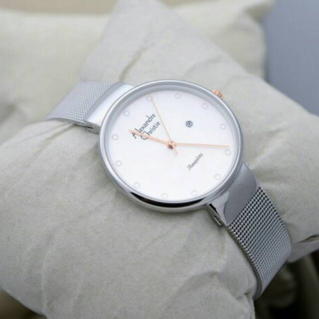 Harga Promo Jam Tangan Wanita Alexandre Christie AC 2509 Silver Original