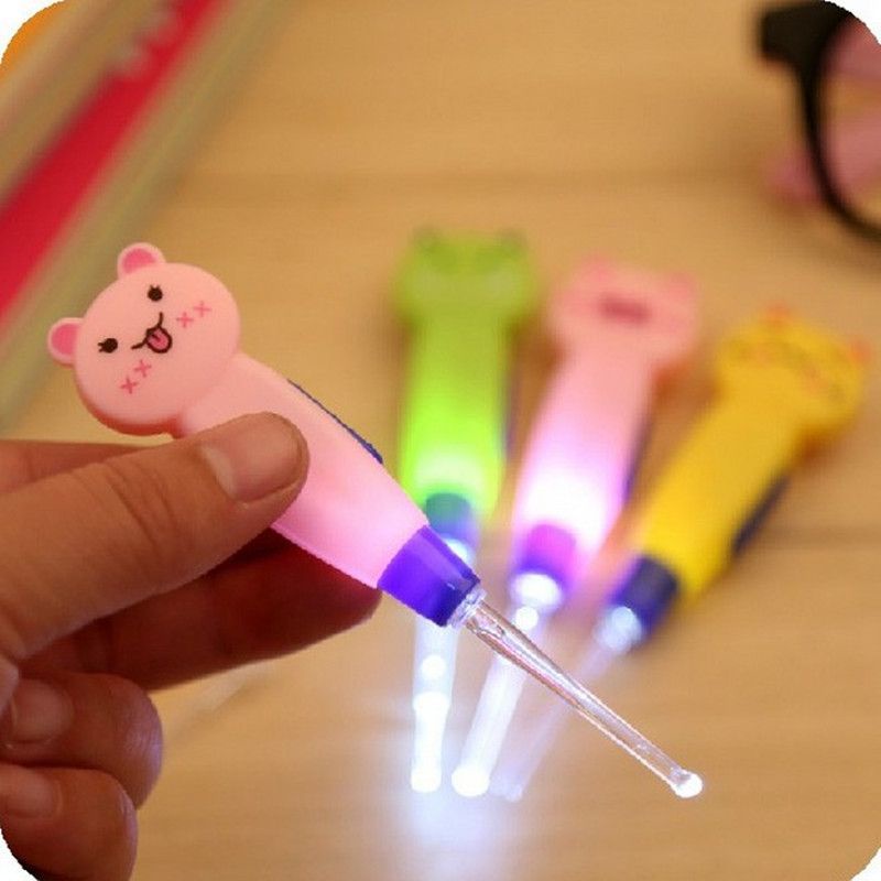 Pembersih telinga anak korek kuping LED