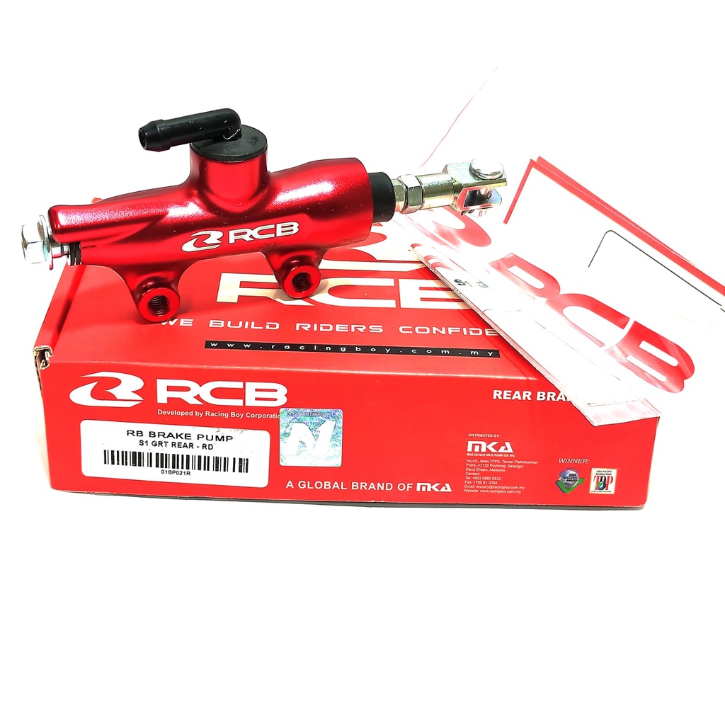 MASTER REM BELAKANG BRAKE PUMP REAR RCB S1 GRT 14MM CNC UNIVERSAL