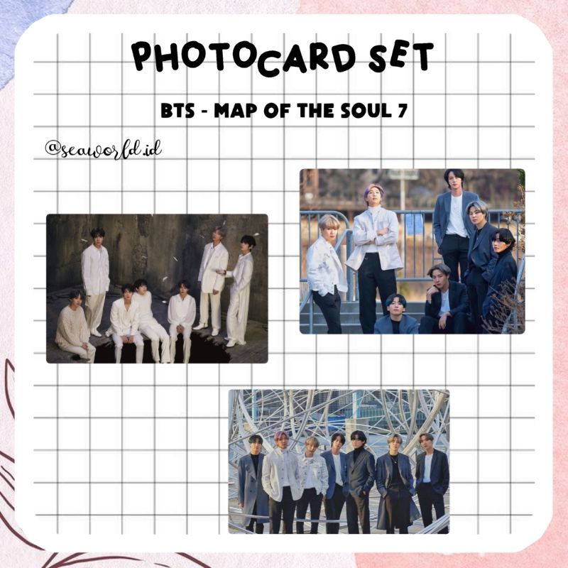 [READY ] UNOFFICIAL PC BTS - MAP OF THE SOUL 7 8PCS