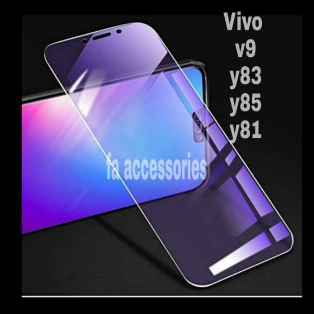 Tempered glass blue vivo v9 y83 y85 y81 antiradiasi blue light screen protector