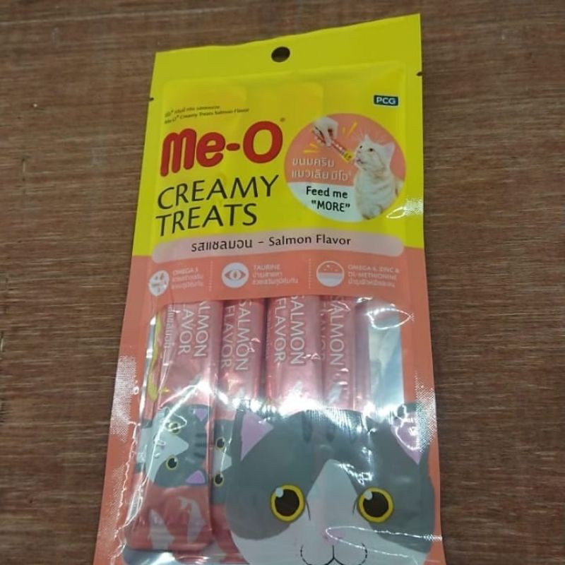 Me-O creamy trearts camilan untuk kucing