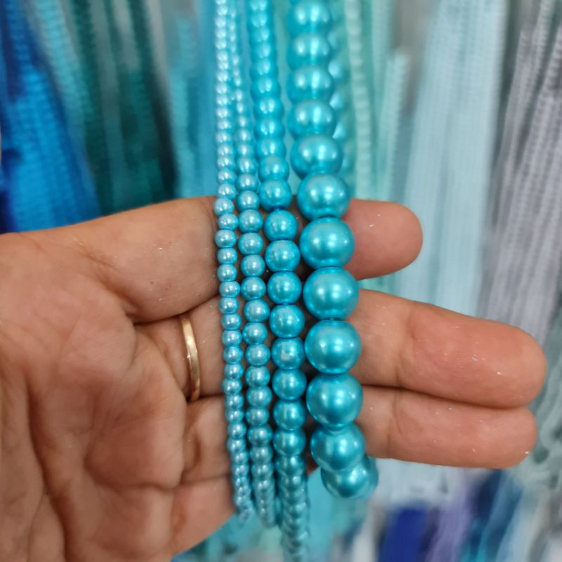 mutiara sintetis berat mutiara jahit 3mm per PAK (20 renteng)