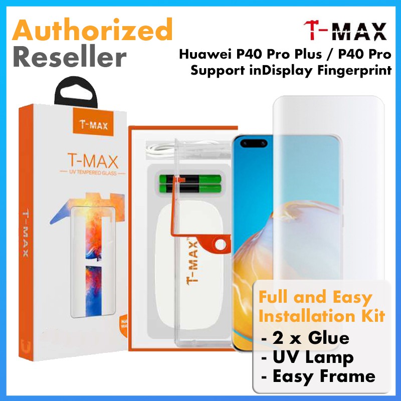 Original TMAX T-MAX Full Tempered Glass Huawei P40 Pro Plus / P40 Pro Anti Gores Screen Protector