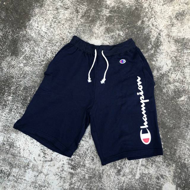 Celana Pendek Pria Short Pants Champion Original Navy