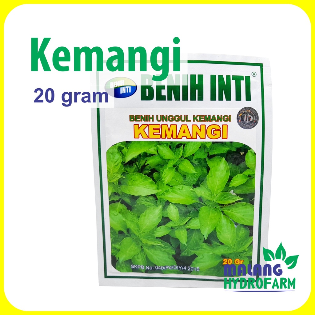 Stok Baru Benih Kemangi 20 gram unggul bibit inti hidroponik hydroponik anti virus cap panah merah