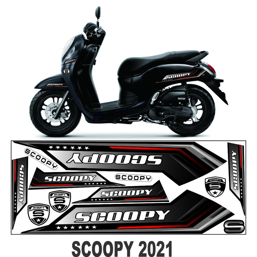 STRIPING 2021 SCOOPY NEW VARIASI UNIVERSAL STICKER SCOOPY CUSTOM 2021