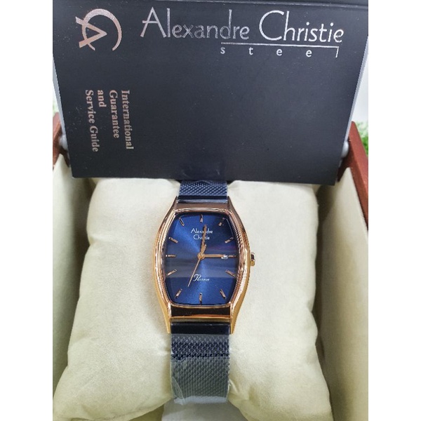 alexandre christie 2939ld biru rosegold wanita