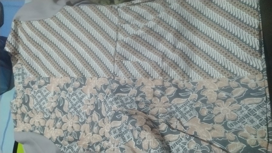 Tey-17 Batik Wanita Asj Sa Hrb026 Kenongo Kemeja Tosca Pendek
