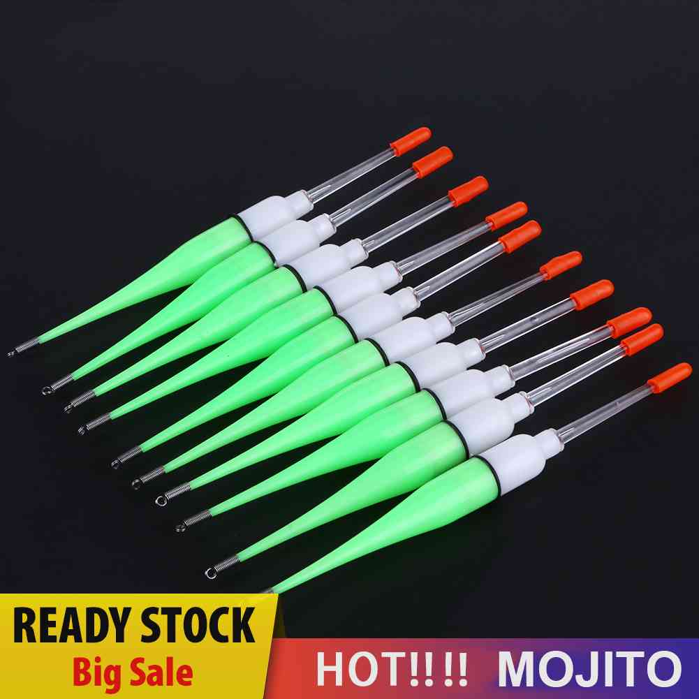 10Pcs Pelampung Pancing Luminous Bahan Plastik Untuk Memancing Malam Hari