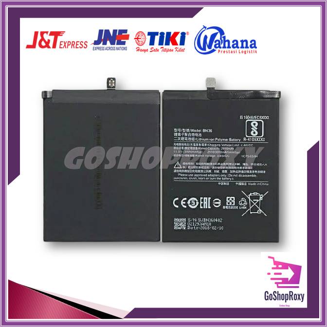 BATERAI XIAOMI MI 6X BATRE BN36 MI A2 BATTERY BN 36