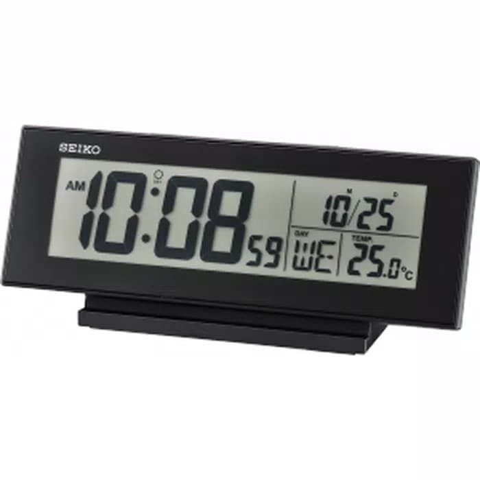TERMURAAH Jam Meja / Digital Clock SEIKO QHL072K Hitam .