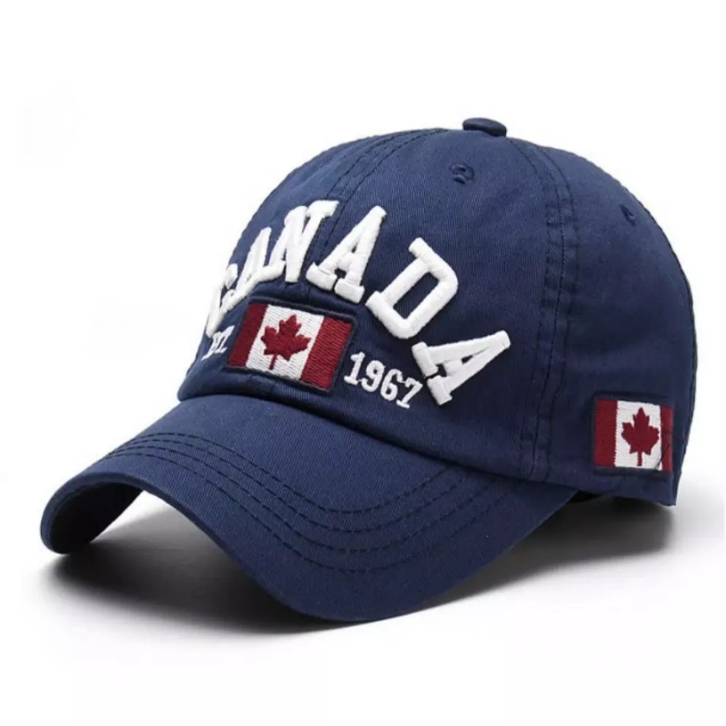 Topi Baseball CANADA Pria &amp; Wanita Terbaru Nyaman &amp; Elegant Model dan Desain Terkini