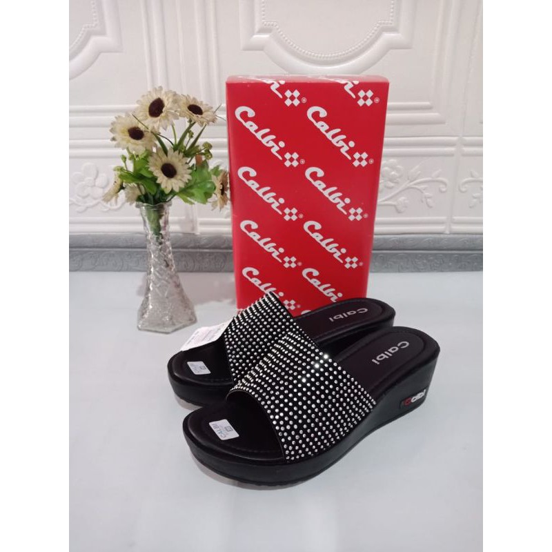 WEDGES CALBI HAK 5CM TERLARIS / SANDAL WEDGES WANITA