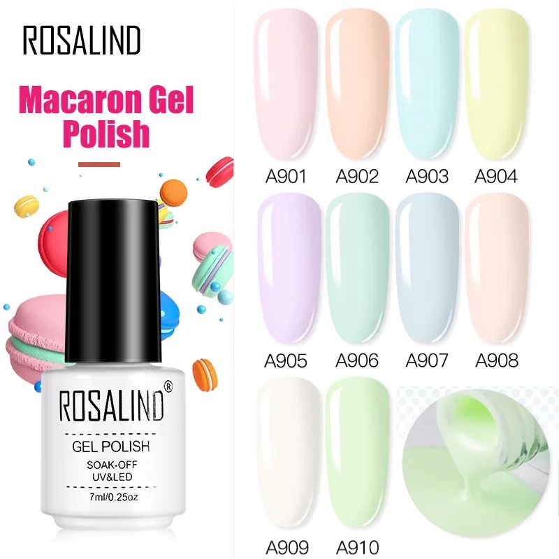 Rosalind Macaron Series 7ml / Rosalind UV Gel Polish Macaron/ Kutek Gel / UV Gel Polish Macaron