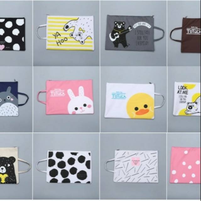 

Map A4 Kain Kartun Dengan Tali