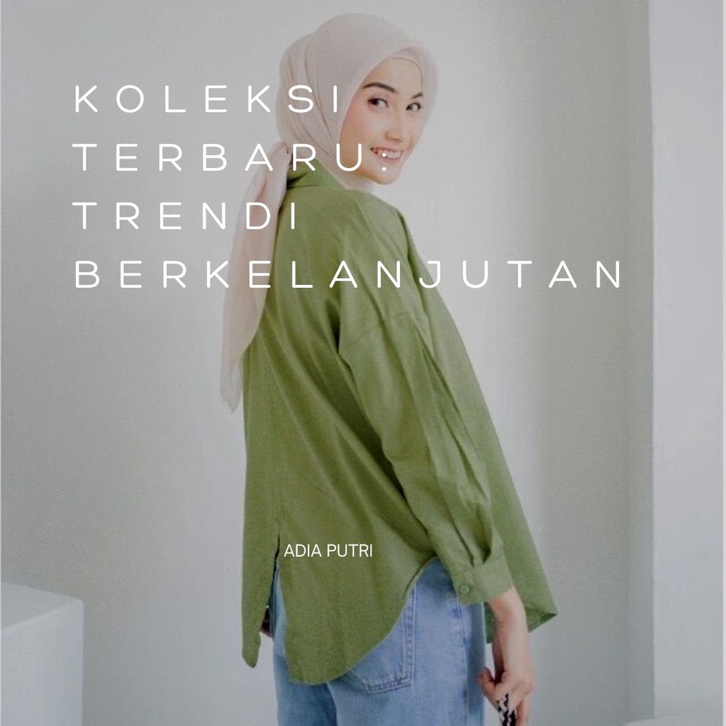 KEMEJA LINEN NELKA SHIRT OVERSIZED // KEMEJA WANITA OVERSIZED // KEMEJA WANITA KEKINIAN BAHAN LINEN PREMIUM