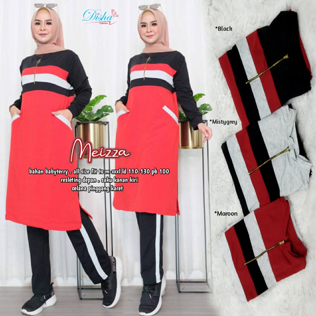 [READY SERAGAMAN] SETELAN STELAN BAJU OLAHRAGA MUSLIMAH || SETELAN BAJU SENAM WANITA KEKINIAN || MEI