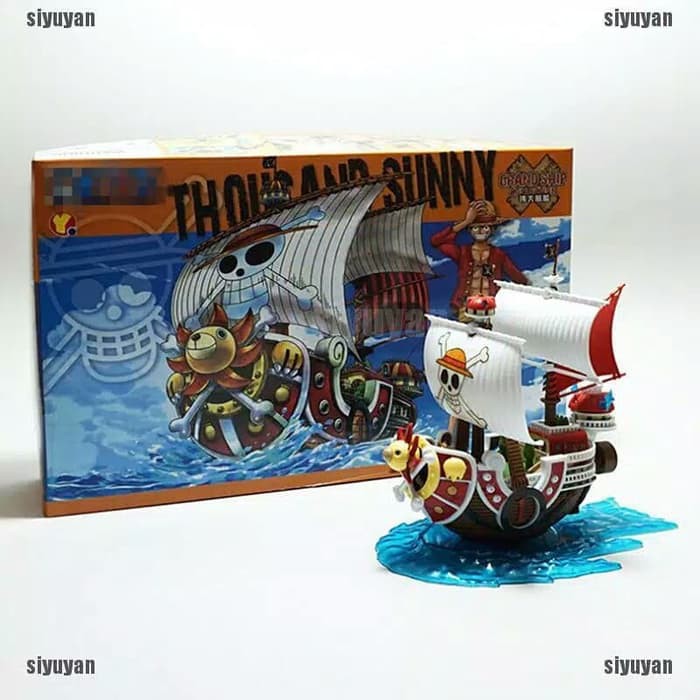 Action Figure Kapal One Piece Thousand Sunny Versi Kit