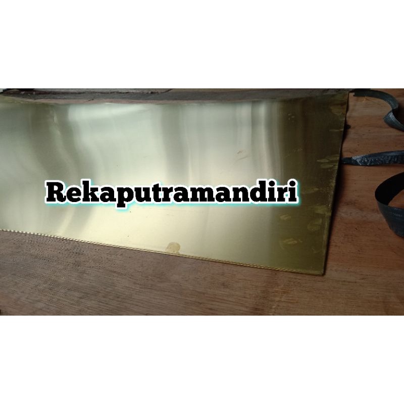 Plat Kuningan lembaran 0,8mm x 360mm x 1200mm