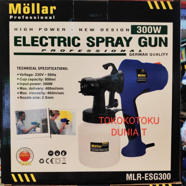 Electric Spray Gun Mollar ESG300 Spray Painter 300W