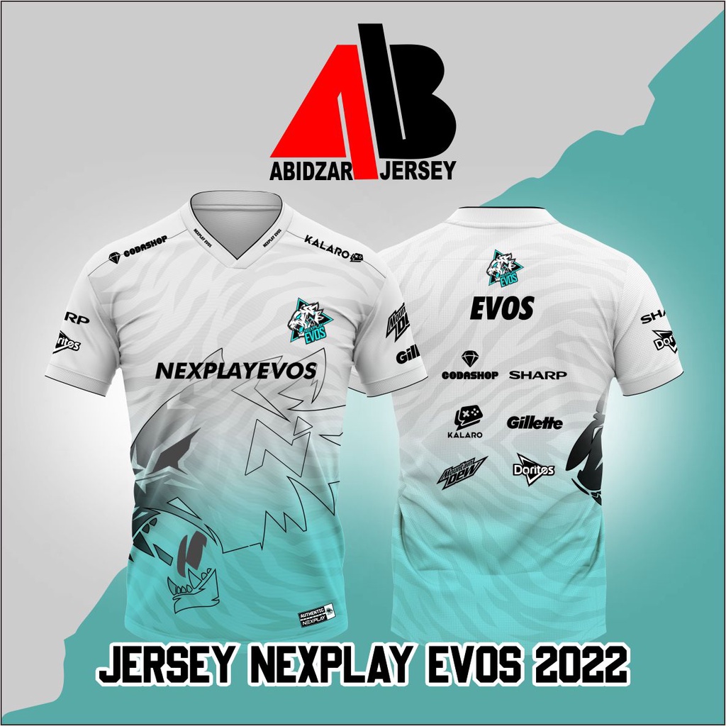 JERSEY NEXPLAY EVOS TERBARU WHITE EDITION