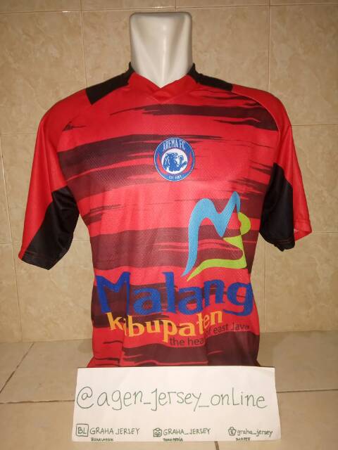 Jersey Arema FC Training Liga 1 Gojek 2018 Merah Printing Terbaru Lokal