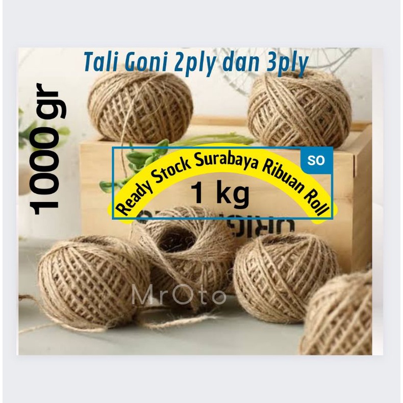 TALI GONI / TALI RAMI 1KG (2 PLY/ 3 PLY) PENJEPIT FOTO TALI RAMI