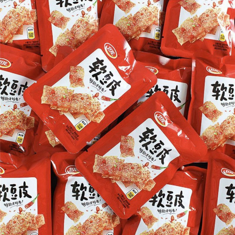 卫龙 软豆皮 Wei Long Soft Bean Tofu Skin 20g