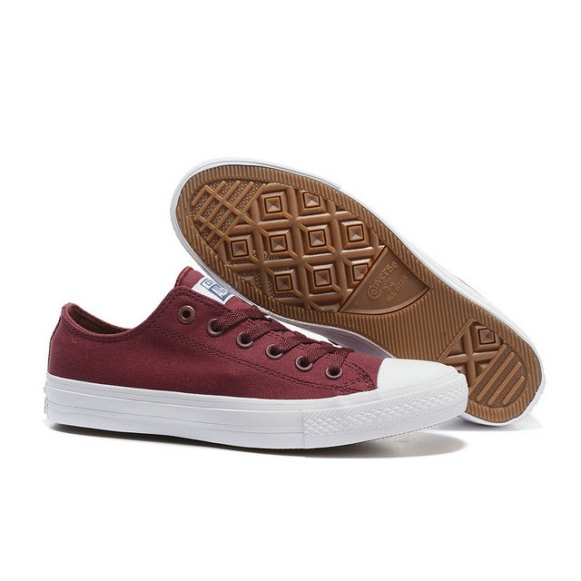 ORI 99% SEPATU CONVERSE ALL STARS CT 2 MAROON LOW MERAH PENDEK MURAH