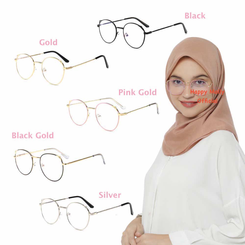 Kacamata Anti Radiasi Blue Ray Lens (Design Korea) Pria dan Wanita Hijab HM511 ( Group ) FREE Kotak