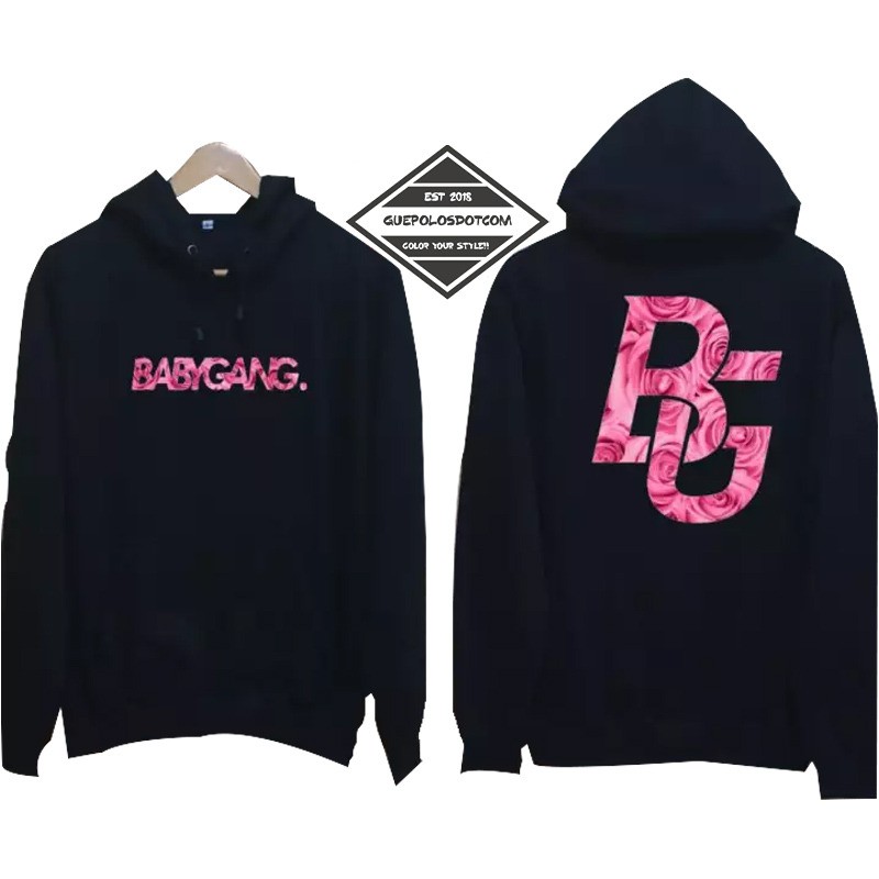 HOODIE BABY GANG LOGO BUNGA - Jaket baby gang 01 - CUSTOM HOODIE MURAH