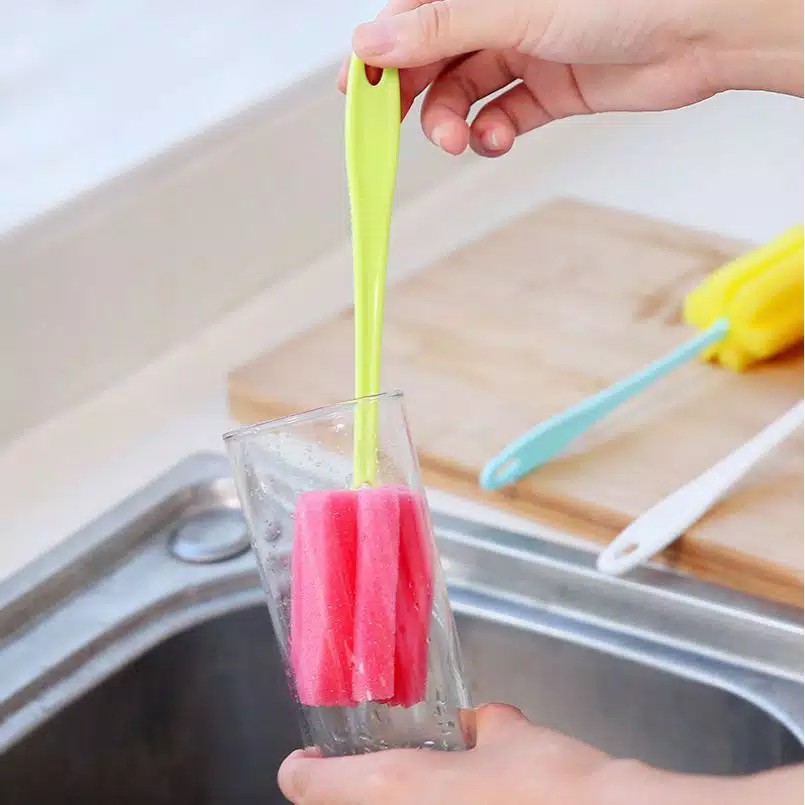 Sikat Botol Susu Bayi / Sikat Gelas / Sponge Bottle Brush-4