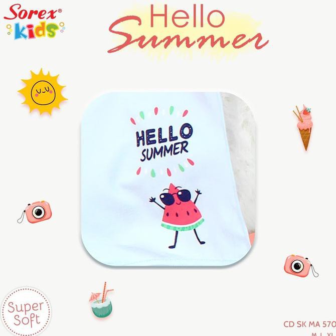 Hot Produk 3 Pcs - Sorex Cd Boxer Anak Perempuan Hello Summer Cd Sk Ma570 Super S - Xl Berkualitas