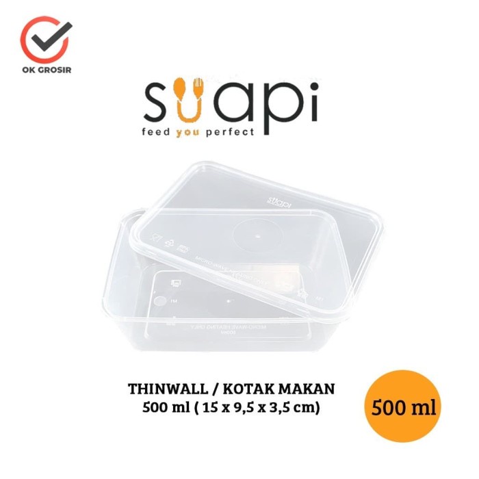 Thinwall Suapi 500ml [dijual per 1 pcs]