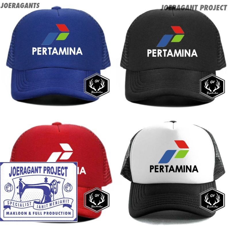Topi Pertamina - Topi Trucker Pertamina -JP