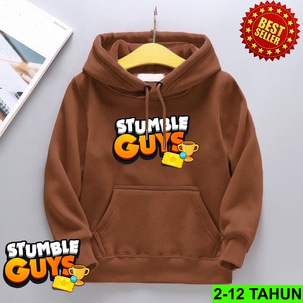 Hoodie Game Stumble Guys Anak Laki Laki Perempuan / Hodie Anak Usia 2 3 4 5 6 7 8 9 10 11 12 Tahun / Jaket Anak Cewek Cowok / Switer Distro Bisa Cod / Suiter Anak Terbaru / Sweeter Anak / Switer STUMBLE GUYS Anak