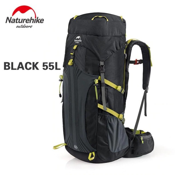 TAS CARRIER 55 L NATUREHIKE NH16Y020-Q ORIGINAL HAIKING AND CAMPING TAS GUNUNG TA NDAKI TAS MURAH