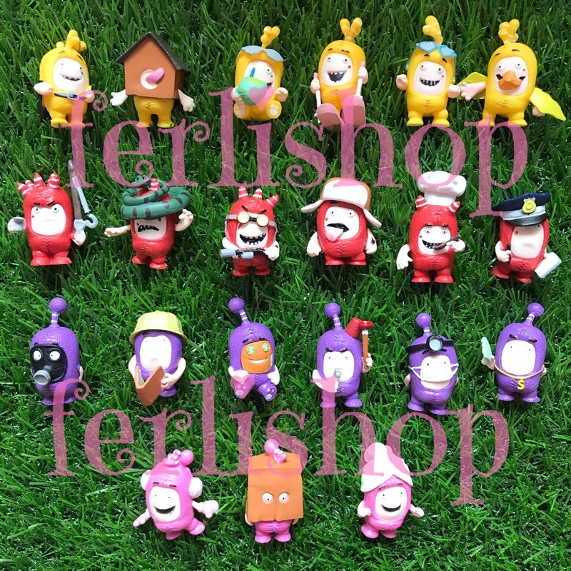 Oddbods collectible figure blind bags original bukaan bisa pilih nomor 1-21 bubbles fuse jeff newt